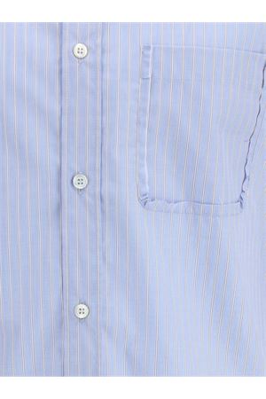 Light blue cotton striped shirt MAISON MARGIELA | S50DT0073M35722001F